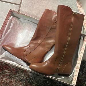 Gianni Bini Tan Over the Knee Boots